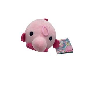Fiesta Snugglies Pink Blob Fish Small Plush Toy Stuffed Animal